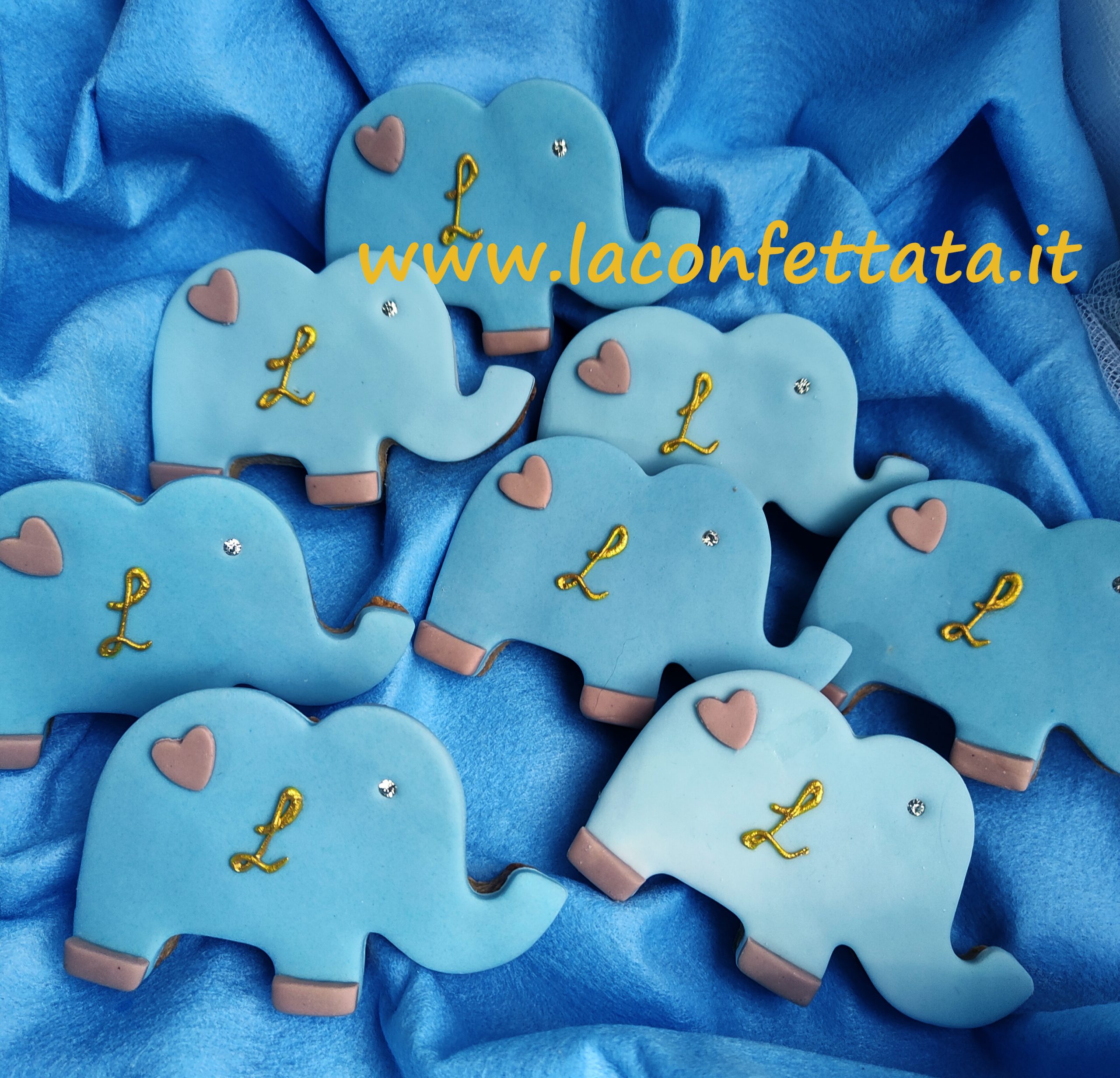 biscotti decorati elefantino, segnaposto bimbo, biscotti decorati battesimo,
